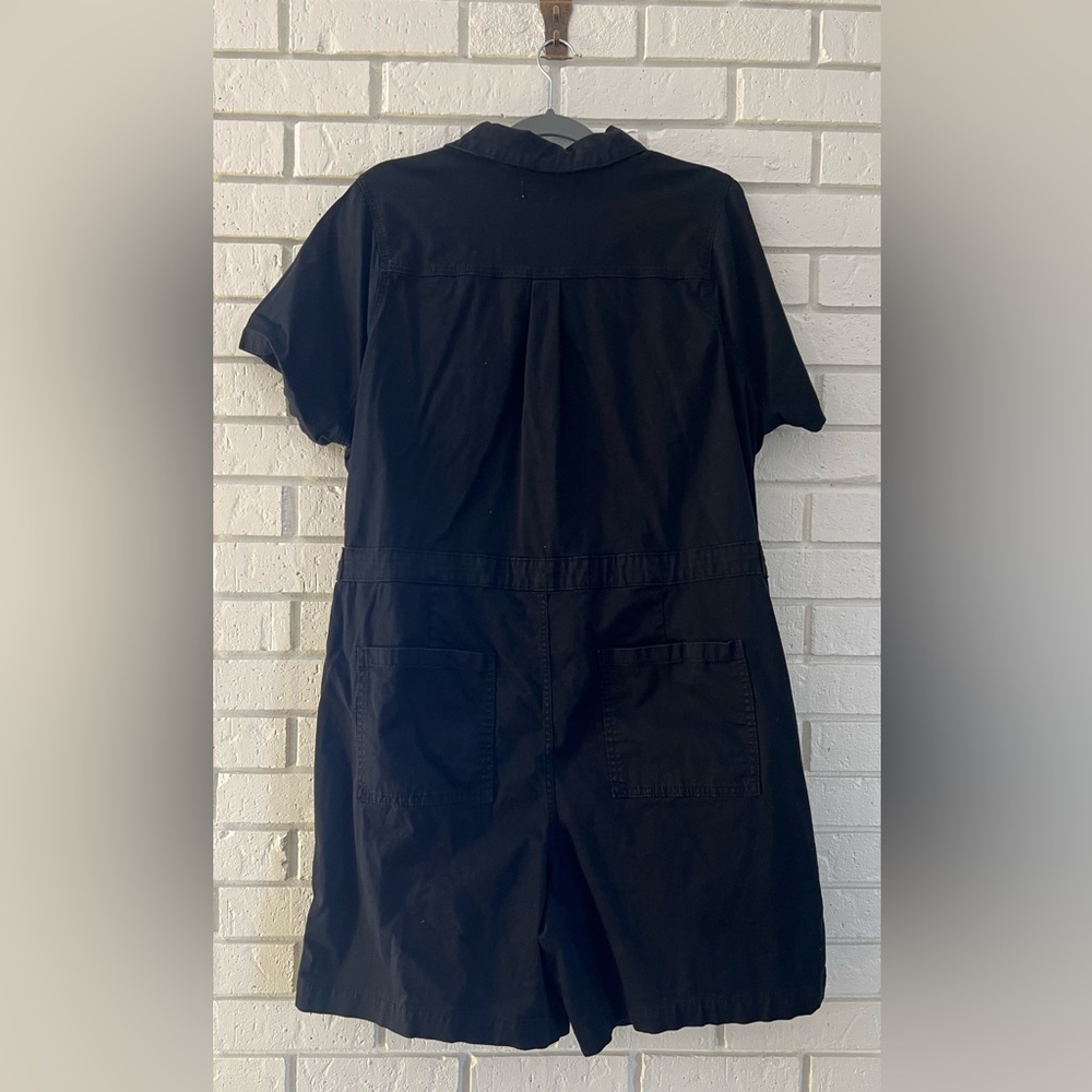 Torrid Black Utility Romper Short Sleeve Size 16 - Picture 2 of 10